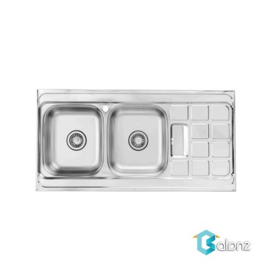 سینک بیمکث مدل BS 510 استیل روکار