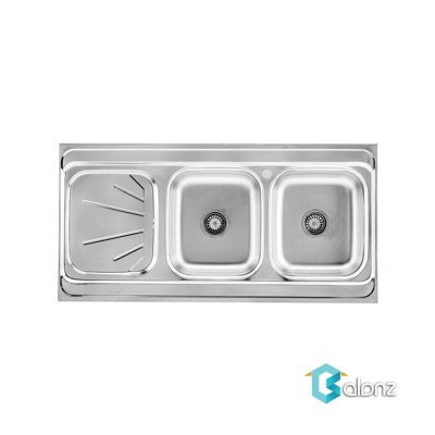 سینک بیمکث مدل BS 513 استیل روکار