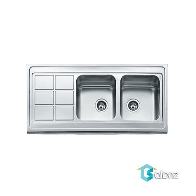 سینک بیمکث مدل BS 914 استیل روکار