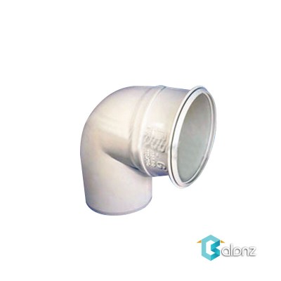 زانو 90 درجه ساده چسبی گلپایگان یکسر کوپله