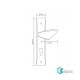 دستگیره پلاک HTN Prime مدل 1700 زیتونی