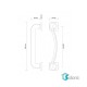 دستگیره حیاطی HTN Prime مدل 7400