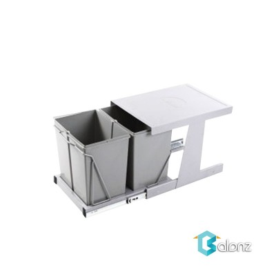 سطل زباله آدلان دو مخزنه ریل کف متوسط