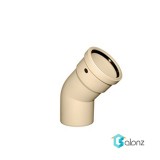 زانو سوکت بلند 45 درجه پوش فیت سایلنت پلی ران