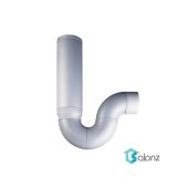 سیفون یه تیکه با علمک و درپوش معمولی پوش فیت