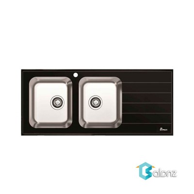 سینک بیمکث مدل BS 811 توکار شیشه ای