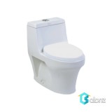 توالت فرنگی یک تکه چینی کرد مدل هلنا