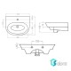 روشویی روکابینی گلسار مدل لیونا
