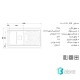سینک ظرفشویی روکار استیل البرز 711