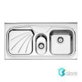 سینک ظرفشویی روکار استیل البرز 610/50