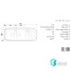 سینک ظرفشویی روکار استیل البرز 270/50