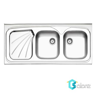 سینک ظرفشویی روکار استیل البرز 270/50