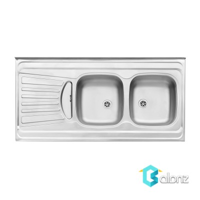سینک ظرفشویی روکار استیل البرز 260/60