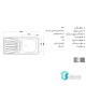 سینک ظرفشویی روکار استیل البرز 165/50