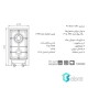 گاز استیل البرز سری chef مدل S2302