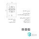 گاز استیل البرز شیشه ای مدل G1351
